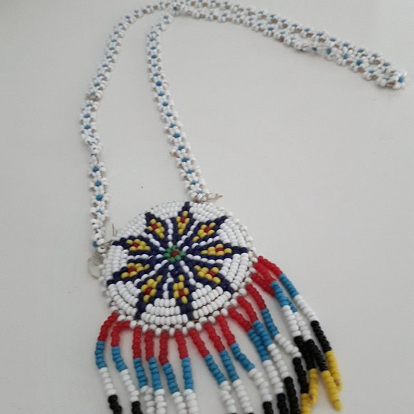 Traditional Vintage Native American Hand-Crafted Star Necklace - Unisex - Picture 5 of 5